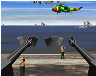 Beach defense helikopteres játékok